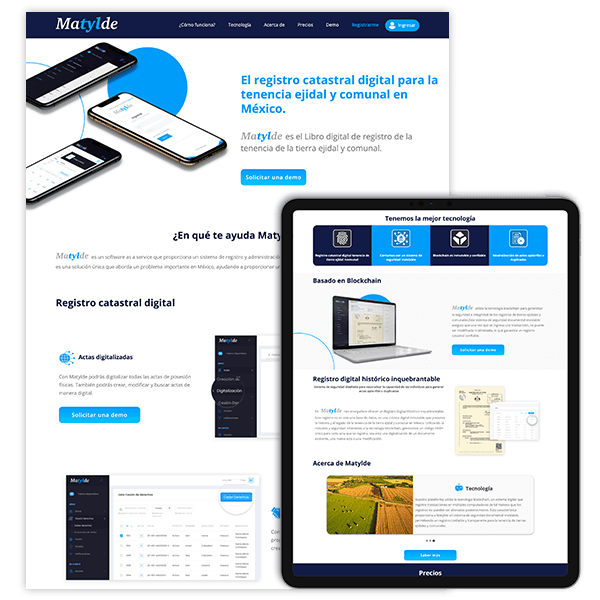 Matylde - Plataforma de registro catastral digital en México